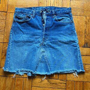 Vintage 90’s Levi’s Button-Fly Denim Mini Skirt